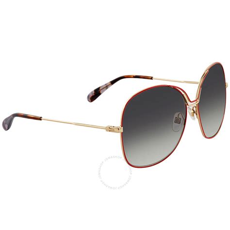 givenchy grey gradient oval ladies sunglasses|givenchy eyeglass frames for women.